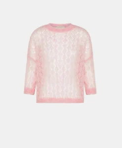 Maglia Campanula In Soft Mohair - Rosa Baby