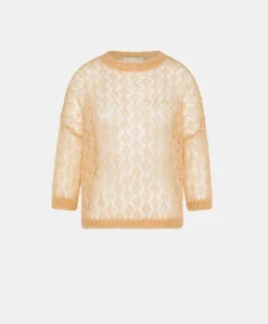 Maglia Campanula In Soft Mohair - Arancio