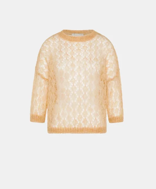 Maglia Campanula In Soft Mohair - Arancio