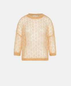 Maglia Campanula In Soft Mohair - Arancio