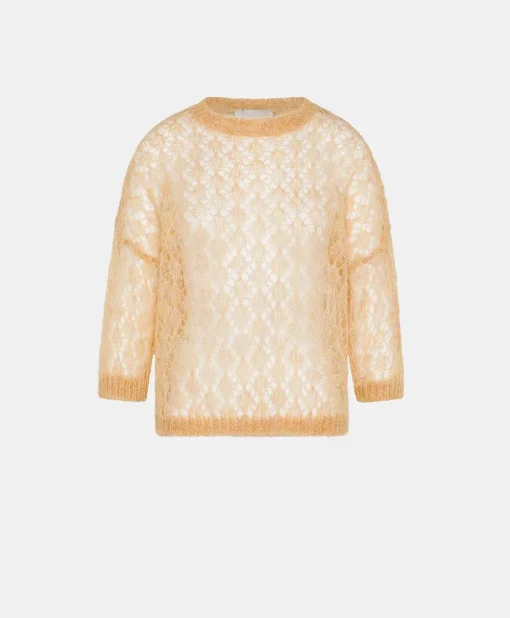 Maglia Campanula In Soft Mohair - Arancio