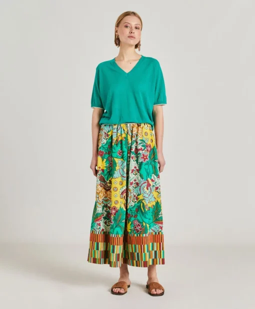 Maglia Edie In Lino - Smeraldo
