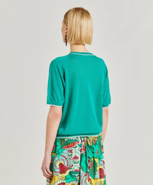 Maglia Edie In Lino - Smeraldo