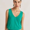 Maglia Graziosa In Lino - Smeraldo