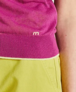 Maglia Graziosa In Lino - Ciclamino