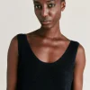 Maglia Liccia Perlata Lurex - Blu Notte