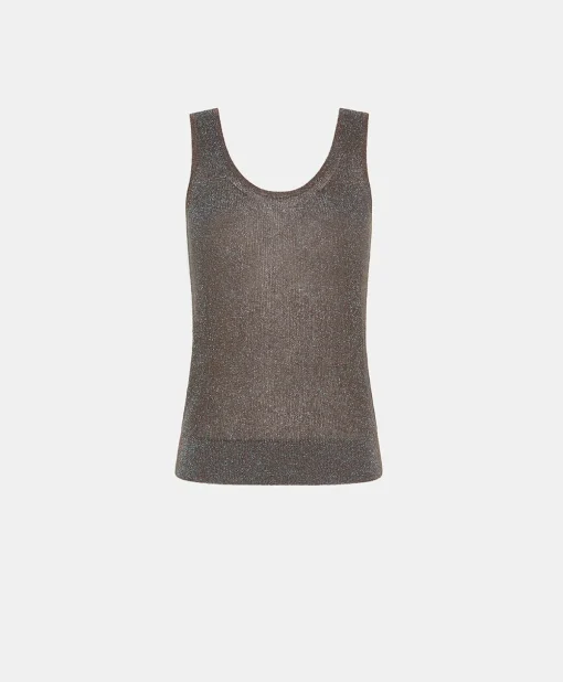 Maglia Liccia Perlata Lurex - Corteccia