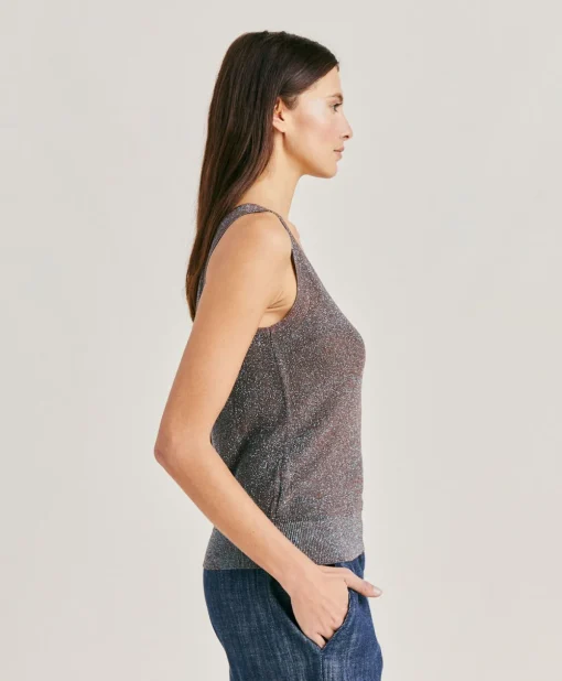Maglia Liccia Perlata Lurex - Corteccia