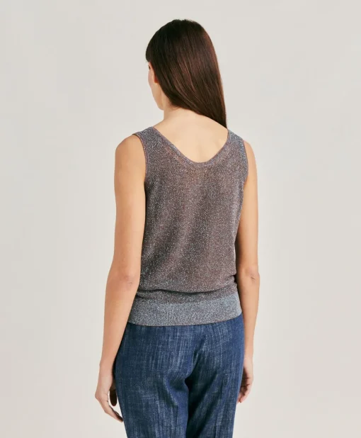 Maglia Liccia Perlata Lurex - Corteccia