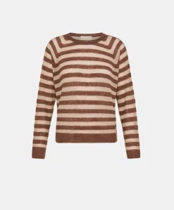 Maglia Marmotta Perlata Righe Lurex - Glace'