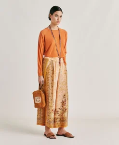 Maglia Rio In Lino - Arancio