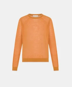 Maglia Rio In Lino - Arancio