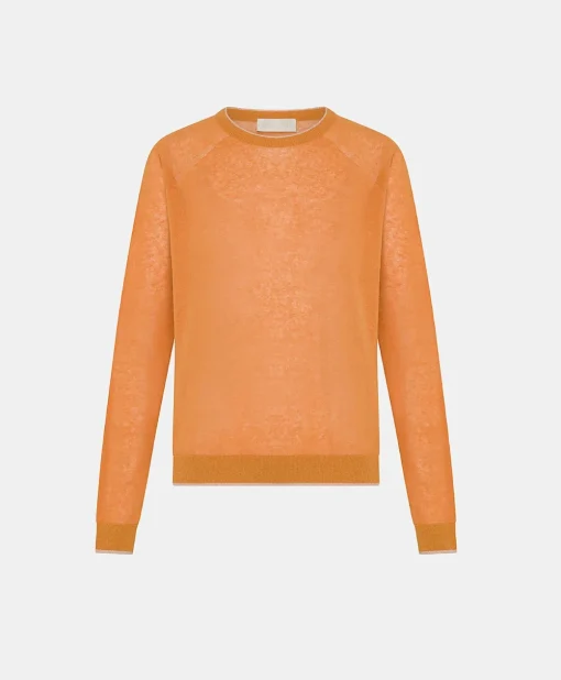 Maglia Rio In Lino - Arancio