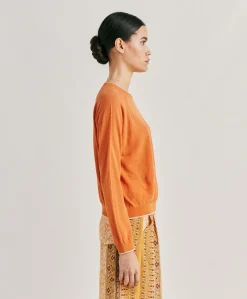 Maglia Rio In Lino - Arancio
