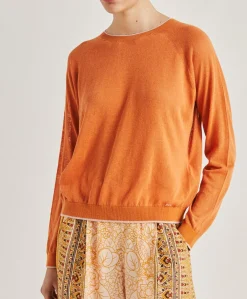 Maglia Rio In Lino - Arancio