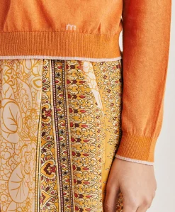 Maglia Rio In Lino - Arancio