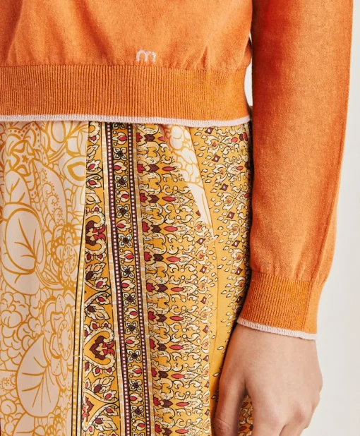 Maglia Rio In Lino - Arancio