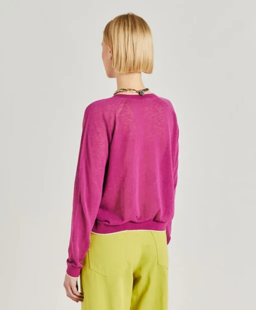 Maglia Rio In Lino - Ciclamino