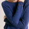 Maglia Rio In Lino Elasticizzato - Blu
