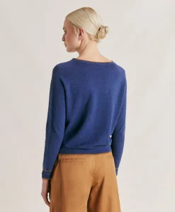 Maglia Rio In Lino Elasticizzato - Blu