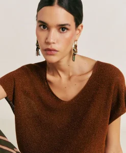 Maglia Suzanna Perlata Lurex - Army