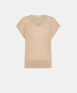Maglia Suzanna Perlata Lurex - Cipria