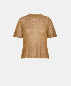 Maglia Sveva In Lino - Caramello