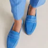 Mocassini Moresca In Pelle - Bluette
