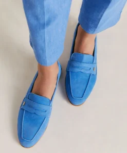 Mocassini Moresca In Pelle - Bluette
