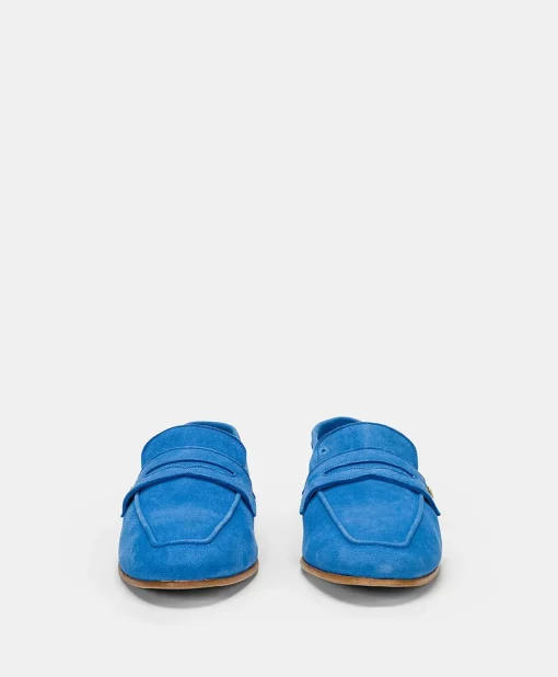 Mocassini Moresca In Pelle - Bluette