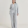 Pantalone Narciso In Lino Lurex - Grigio
