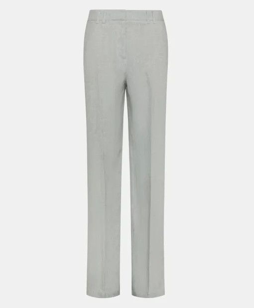 Pantalone Narciso In Lino Lurex - Grigio