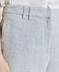 Pantalone Narciso In Lino Lurex - Grigio