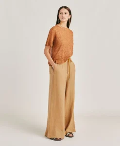 Pantaloni Aliterru In Lino - Sabbia