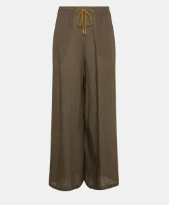 Pantaloni Aliterru In Lino - Army