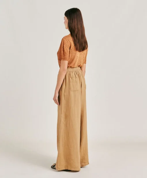 Pantaloni Aliterru In Lino - Sabbia