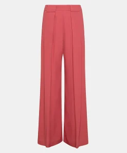 Pantaloni Aspen In Acetato Seta - Amaranto