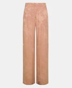 Pantaloni Austin In Cupro Jacquard - Rosato