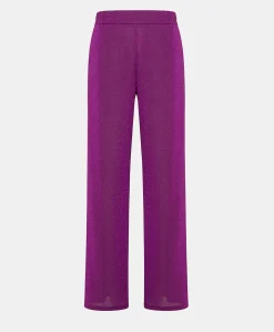 Pantaloni Baccarat In Jersey Lurex - Ciclamino