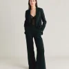 Pantaloni Candeo In Lino Cotone - Nero