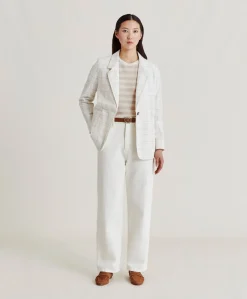 Pantaloni Fucsia Bis In Denim - Panna
