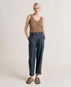 Pantaloni Fucsia Bis In Denim - Blu Jeans