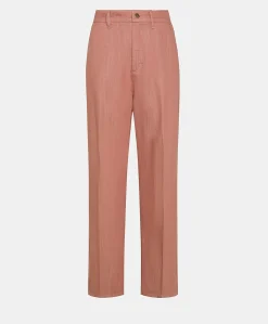 Pantaloni Fucsia Bis In Denim - Rosa Antico