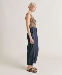 Pantaloni Fucsia Bis In Denim - Blu Jeans