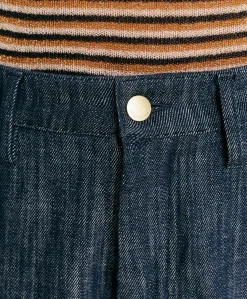 Pantaloni Fucsia Bis In Denim - Blu Jeans