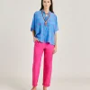 Pantaloni Idaho In Popeline - Fucsia