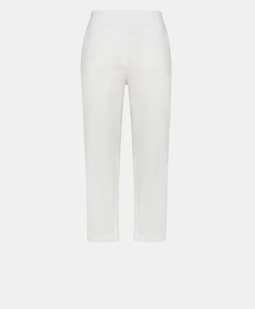 Pantaloni Idaho In Popeline - Bianco Ottico