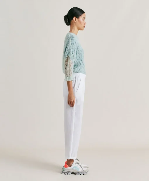 Pantaloni Idaho In Popeline - Bianco Ottico