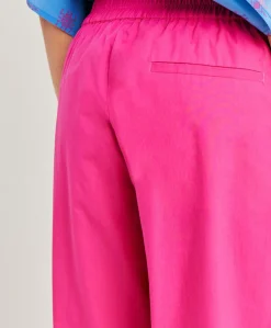 Pantaloni Idaho In Popeline - Fucsia