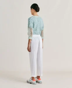 Pantaloni Idaho In Popeline - Bianco Ottico